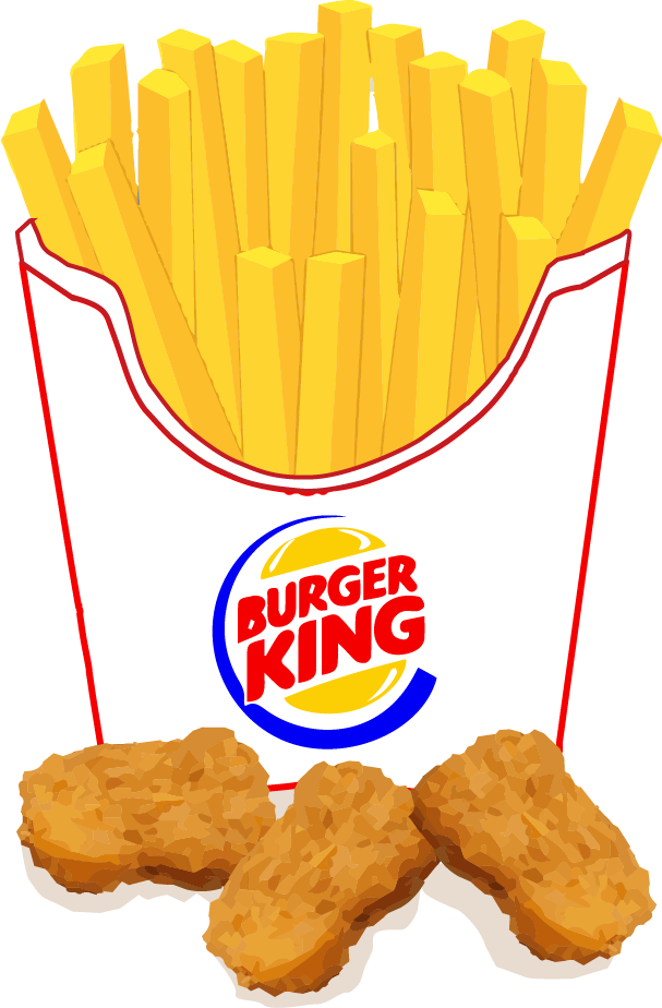 Burger King Chicken Nuggets and Fries